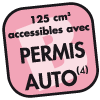 125 cm3 accessibles avec permis auto B