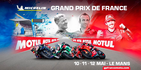 GP de France-Le Mans-72 - 10-12 mai (5/21) : Tous derrière Fabio Quartararo (M1) et Alex Rins (M1) !