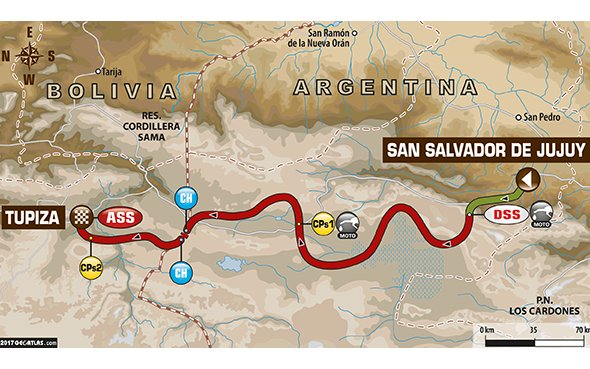 Etape 4-S.Salvador/Jujuy-Tupiza (BOL) : Deux Yamaha WR450F Rally dans le Top 10