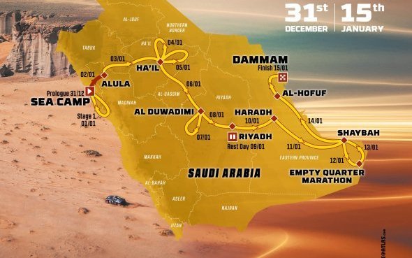 45e Dakar-Arabie Saoudite (1/5)/Étape2 : Alexandre Giroud (YFM700R) enfonce le clou en Quad !