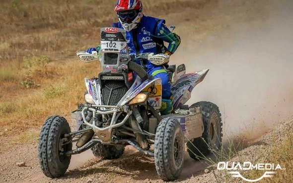 Aragon–Teruel-Espagne (3/8) : Podium 100% Yamaha YMF700R en Quad !