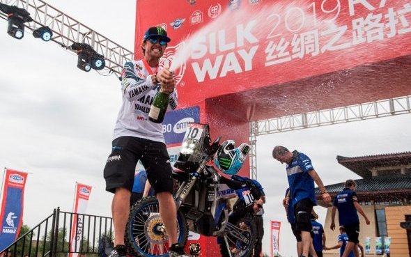 9e Silk Way Rally-Russie-Mongolie-Chine (2/4) : Yamaha et Adrien Van Beveren (WR450F Rally) sur le podium