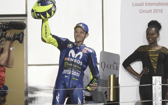 GP Qatar-Losail (1/19)/Course : Valentino Rossi (M1) débute 2018 par un podium