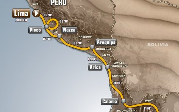 Pérou-Argentine-Chili/J-4 : Le Dakar débarque à Lima !