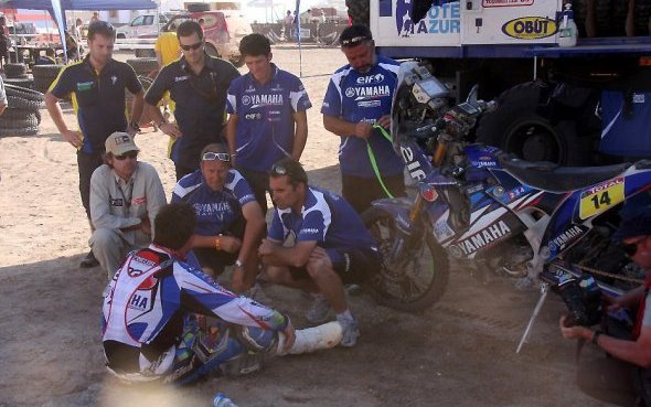 Argentine-Chili-Perou/Etape 9 : Hélder Rodrigues (WR450F Rally) seul sans David Casteu (YZ450F Rallye) !