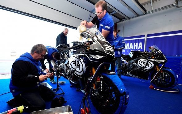 Test Aragón : Le Bata Yamaha World Superbike Yamalube poursuit ses tests sur le Motorland Aragón 