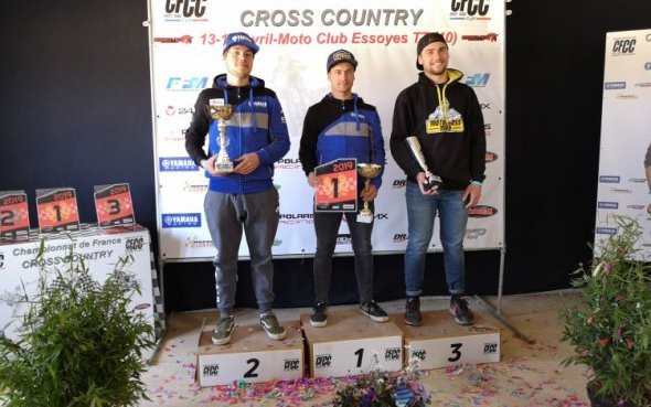 Essoyes-10 (2/7) : Nicolas Deparrois (YZ450F), Maxime Sot (YZ450F) et Benjamin Tachet (YZ450F), trio gagnant
