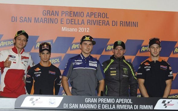 GP Saint Marin-Misano (13/18) : Jorge Lorenzo et Ben Spies (M1) aux couleurs ‘Race-Blu'