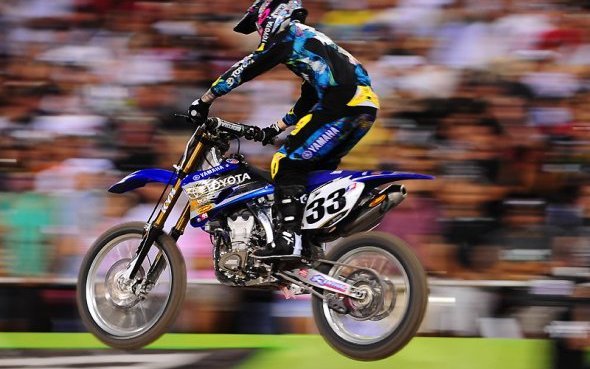 Las Vegas-Nevada (17/17) : James Stewart (YZ450F) et Yamaha, Champion du Monde et US 2009