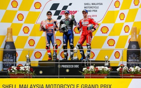 GP de Malaisie-Sepang (18/19)/Course : Maverick Viñales (M1) gagne avec le panache