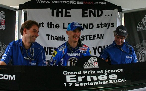 GP France-Ernée (15/15) : Stefan Everts (Yamaha YZ450F) tire sa révérence avec une 101e victoire en GP !