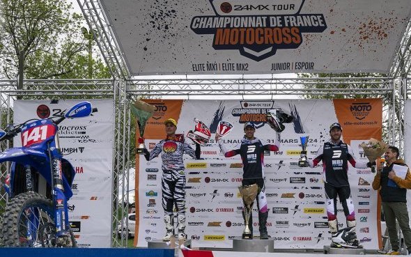 Castelnau-de-Lévis-81 (3/7) : Maxime Desprey (YZ450F) en MX1 et Mano Faure (YZ125) en Junior s'offrent un 2e succès consécutif !