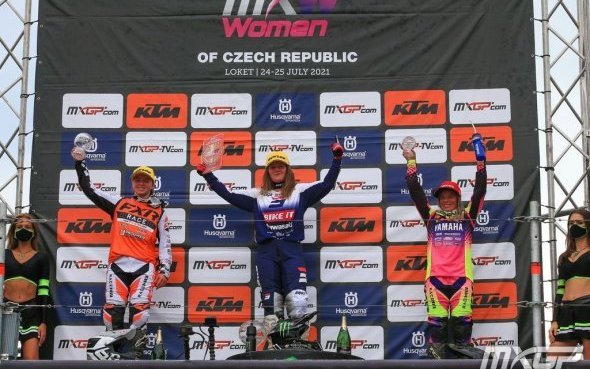 GP République Tchèque-Loket (1/5) : Larissa Papenmeier (YZ250F) sur le premier podium de l'année !