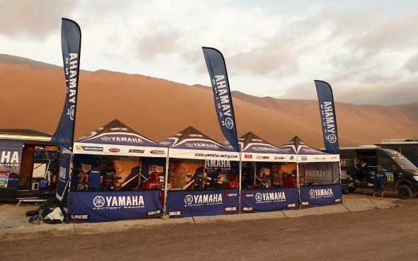 Repos mérité pour le Yamaha Factory Racing Rally Team Yamalube à Iquique !
