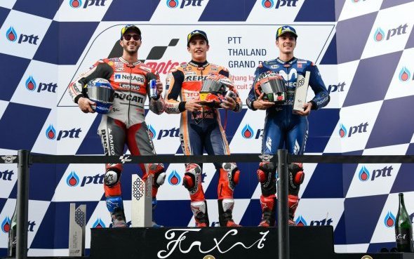 GP Thaïlande-Chang (15/19)/Course : 4e podium cette saison pour Maverick Viñales (M1)